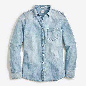 J. Crew Chambray Shirt in Perfect Fit | S